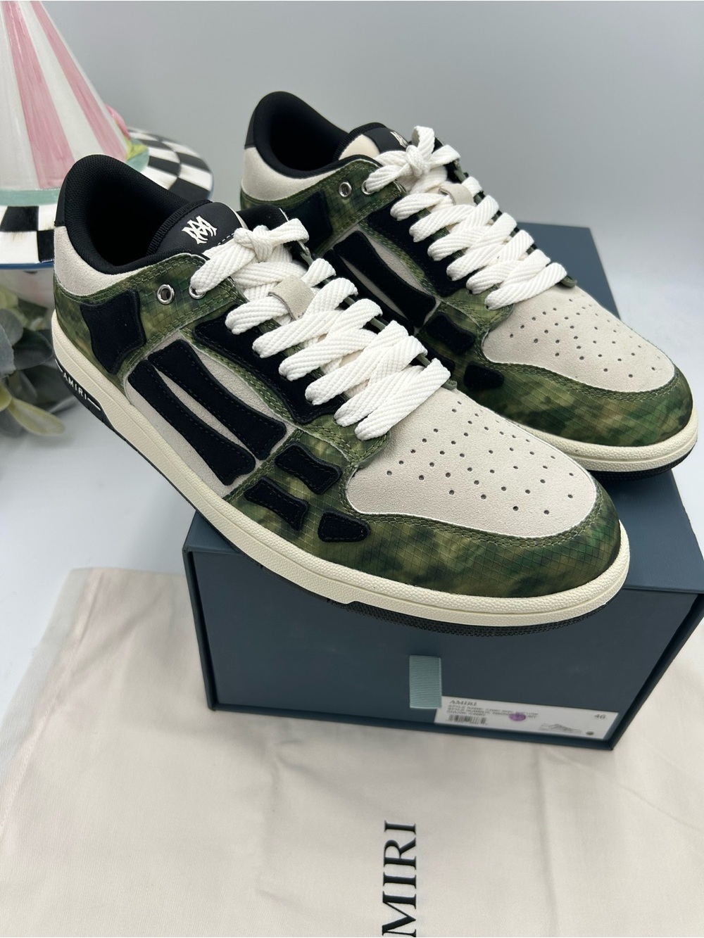 Men's AMIRI SKEL CAMO low top sneakers size 46/13